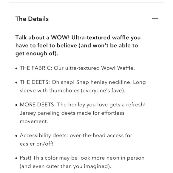 OFFLINE By Aerie Wow! Waffle Henley T-Shirt - Picture 3 of 3